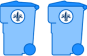 trash cans